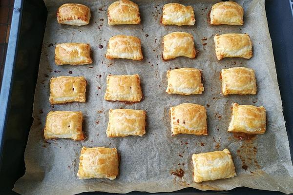 Chocolate Bar Croissant Made from Puff Pastry