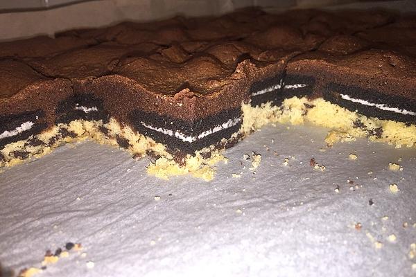 Chocolate Chip Cookie Brownie with Oreo Filling