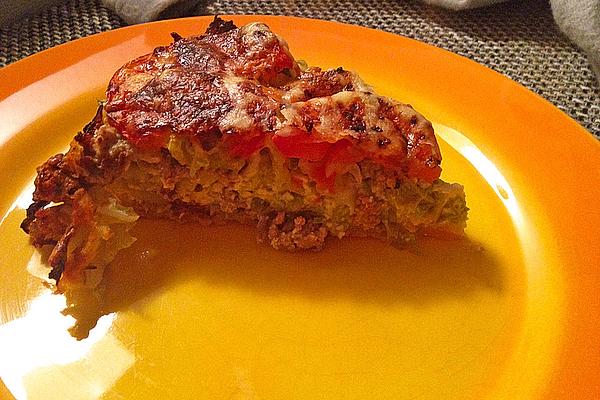 Chop Cake with Savoy Cabbage