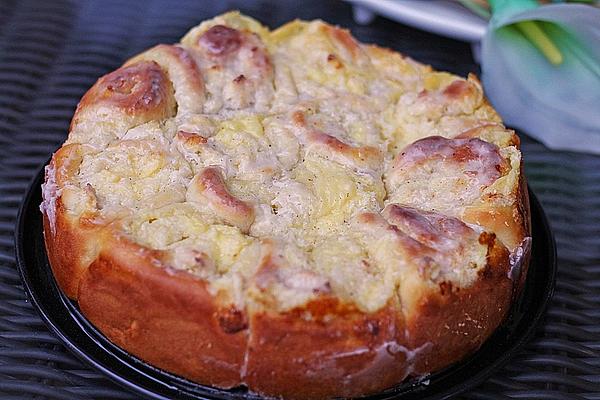 Coconut Rose Cake with Pudding