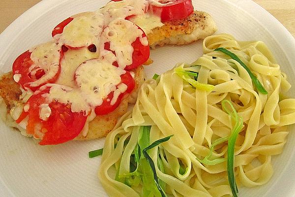 Cod Fillet with Leek Tagliatelle