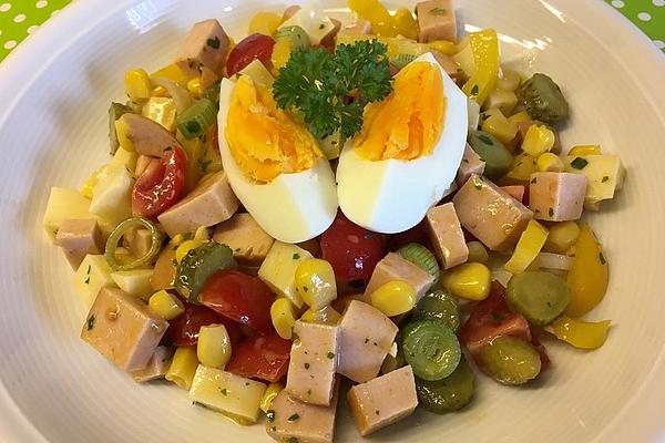 Colorful Cheese – Sausage Salad