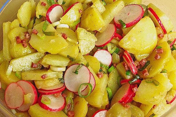 Colorful Potato Salad with Bacon