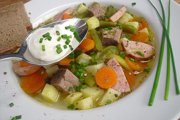 Colorful Vegetable Soup According To Bärbel