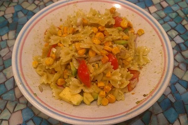 Coriander and Avocado Pasta Salad