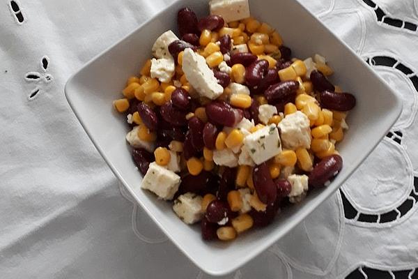 Corn – Beans – Sheep Cheese – Salad