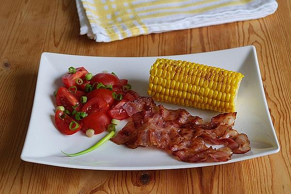 Corn on Cob with Crispy Bacon