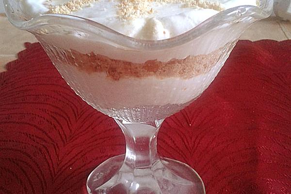 Cottage Cheese with Mandarins and Biscuits