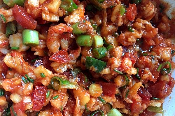 Crayfish Salad with Fruity Tomato Salsa