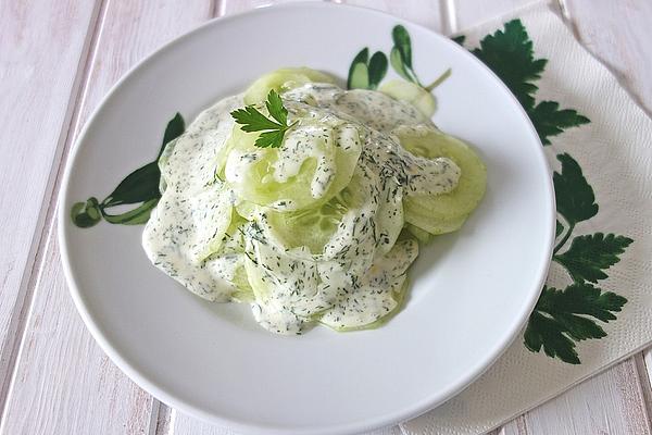 Cream, Dill and Cucumber Salad