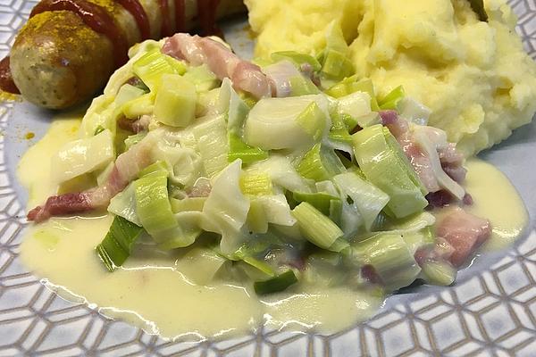 Cream Leek with Bacon