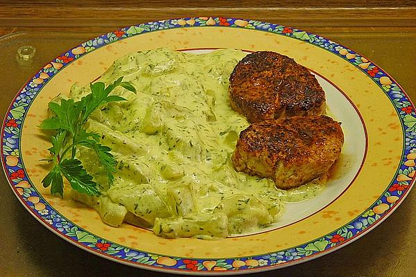 Creamy Cucumber Vegetables with Dill and Parsley