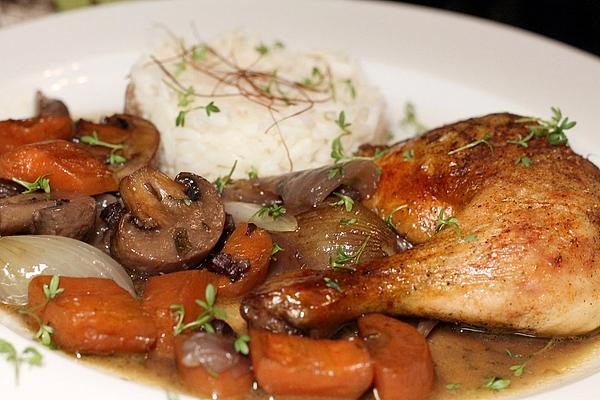 Crispy Coq Au Vin from Oven