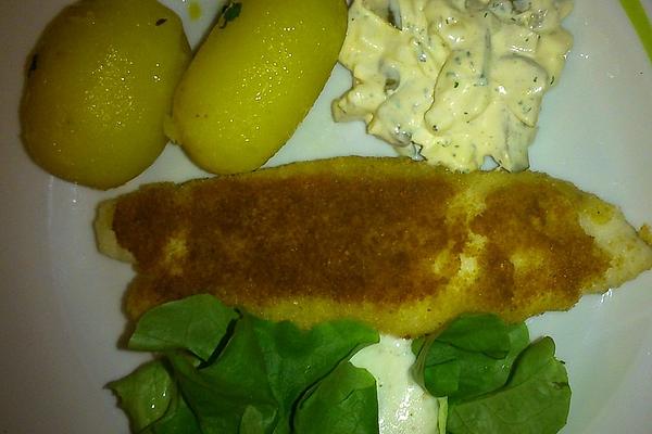 Crispy Fried Fish with Homemade Tartar Sauce
