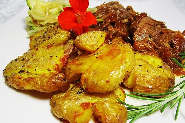 Crushed Potatoes from Baking Sheet