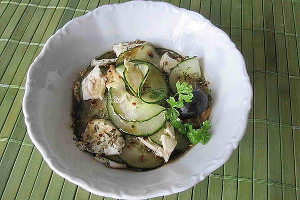 Cucumber and Mozzarella Salad