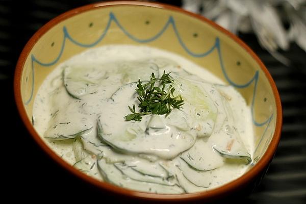 Cucumber Cream Salad