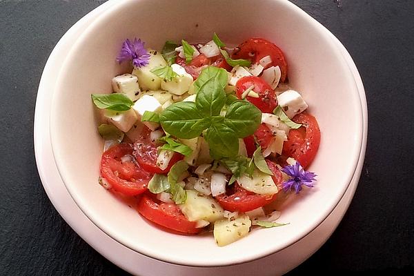 Cucumber, Tomato, Feta Salad