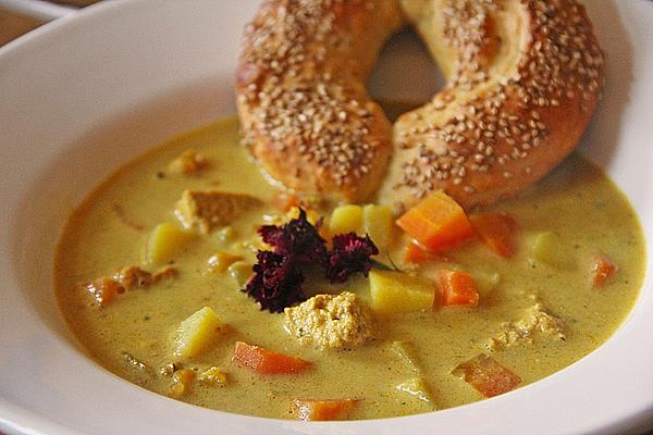 Curry Coconut Soup with Tofu