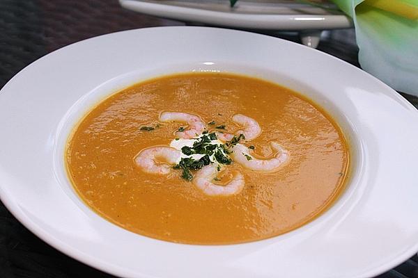 Curry – Creamy Carrot Soup with Shrimp