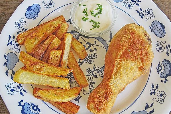 Deep Fried Chicken with Light Cucumber Dip