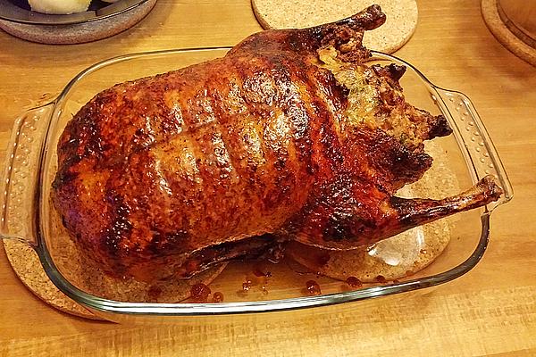Duck with Pretzel Dumpling Filling