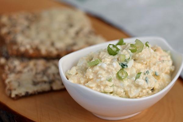 Egg Salad with Grainy Cream Cheese