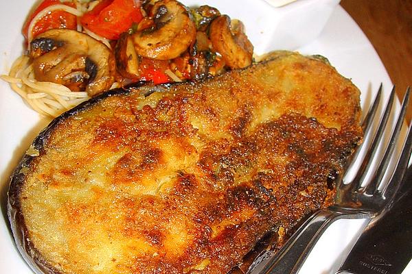 Eggplant Fried in Egg