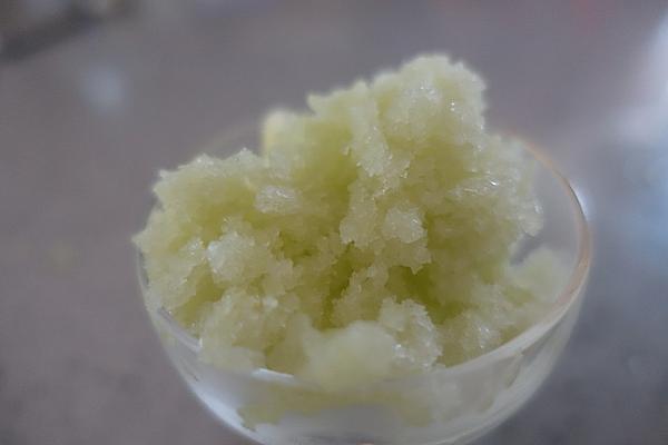 Elderflower-Cucumber Granita