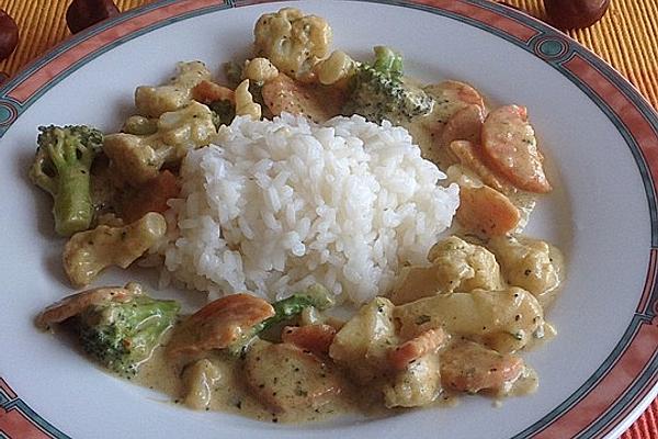 Emperor Vegetables in Coconut Milk