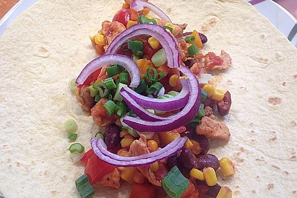 Fiery Chicken Tortillas