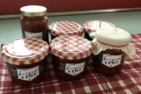 Fig Mustard Made from Fresh Figs