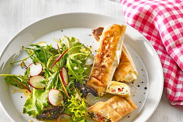 Filled Yufka – Pastry Sheets with Sheep Cheese