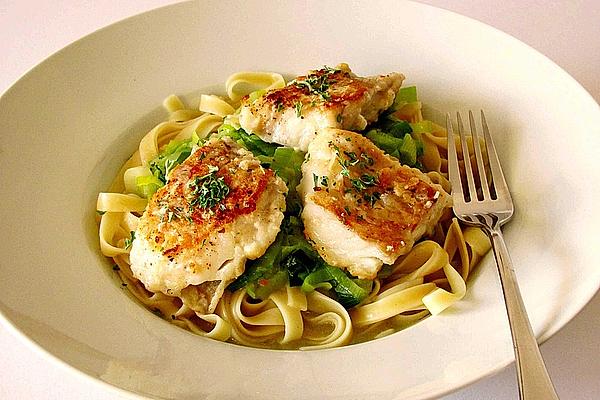 Fish with Leek Noodles