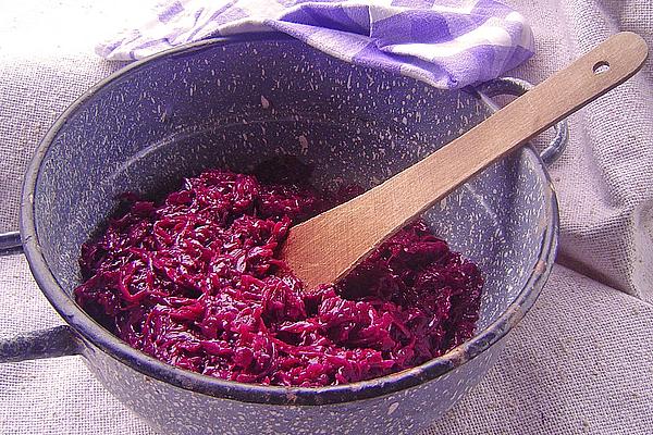 Fresh Red Cabbage from Oven