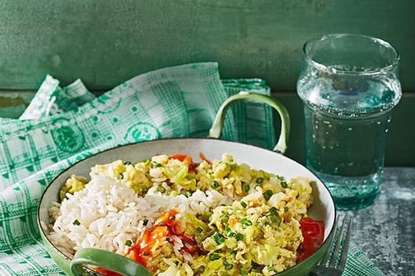 Fried Cabbage with Egg