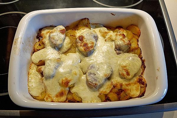 Fried Potato Casserole with Medallions