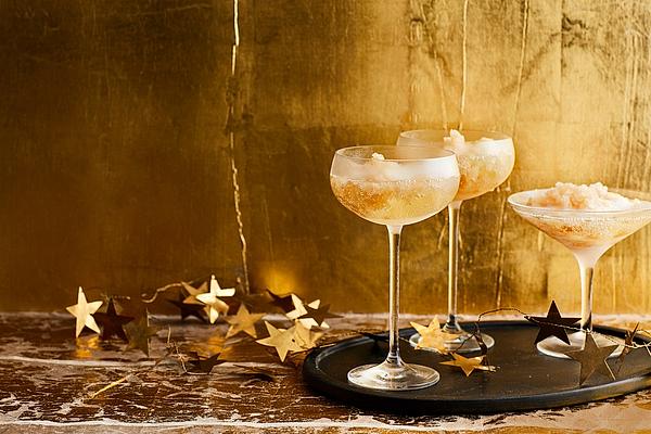 Gingerbread Granita with Prosecco