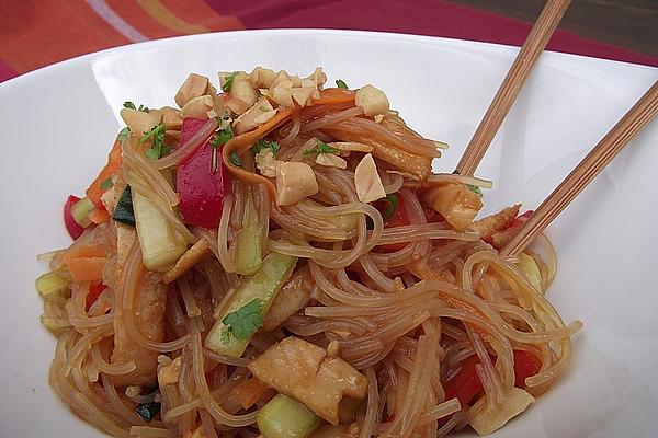 Glass Noodle Salad with Chicken Strips