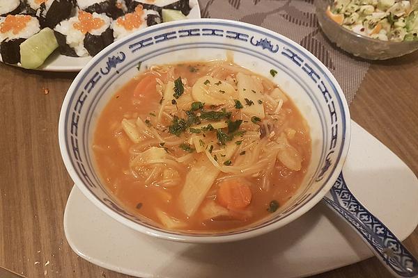 Glass Noodle Soup with Vegetables