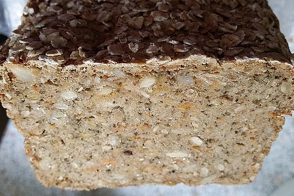 Gluten-free, Quick Herb Bread with Carrots Without Kneading