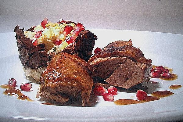 Goose Breast in Mulled Wine