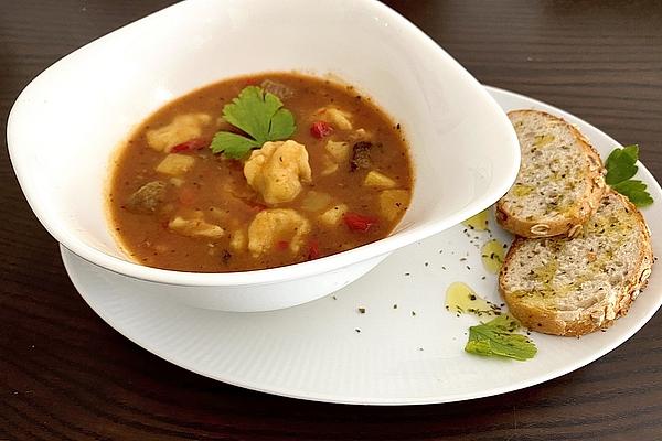 Goulash Soup with Dumplings