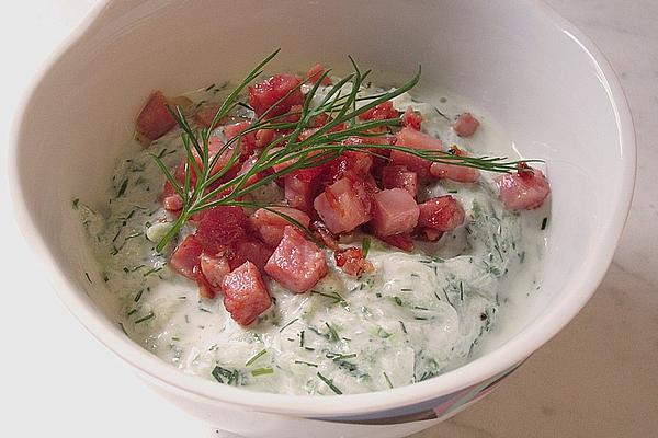 Grandma`s Cucumber Salad with Diced Ham