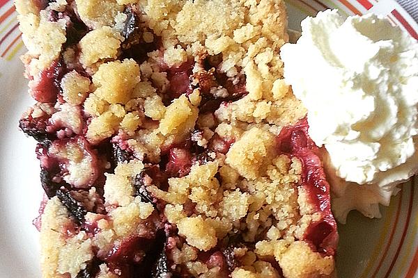 Grandma`s Streusel – Plum Cake with Shortcrust Pastry