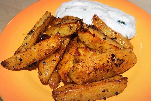 Greek Garlic Potatoes