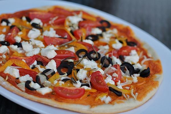 Greek Style Tarte Flambée