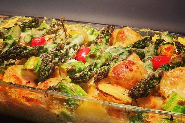 Green Asparagus and Potato Casserole