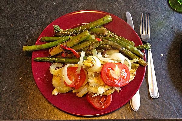 Green Asparagus with Sesame Seeds