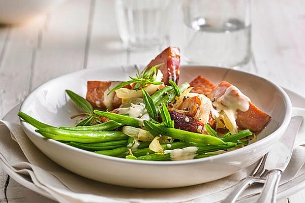 Green Beans with Smoked Pork, Braised